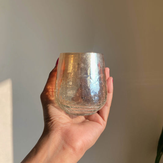 Golden Mercury Designer Votive Jar